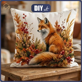 PODUSZKA 45X45 - AUTUMN FOX WZ. 2 - panel przód + tył