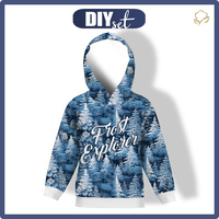 DZIECIĘCA BLUZA Z KAPTUREM (ALEX) - WINTER FOREST WZ. 5 - zestaw do uszycia