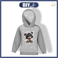 DZIECIĘCA BLUZA Z KAPTUREM (ALEX) - WINTER ANIMALS wz.12 - zestaw do uszycia
