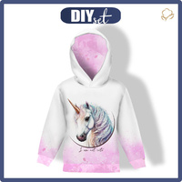 DZIECIĘCA BLUZA Z KAPTUREM (ALEX) - UNICORN - zestaw do uszycia