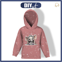 DZIECIĘCA BLUZA Z KAPTUREM (ALEX) - WINTER ANIMALS wz.16 - zestaw do uszycia