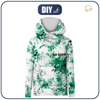 BLUZA Z KAPTUREM UNISEX (HYDRA) - GO SLOW - zestaw do uszycia (86/92)