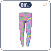 THERMO LEGGINSY DZIEWCZĘCE (DORA) - NEONOWA SKÓRA WĘŻA WZ. 1 - zestaw do uszycia