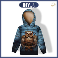 DZIECIĘCA BLUZA Z KAPTUREM (ALEX) - OWL wz.1 - zestaw do uszycia