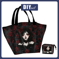 Torba XL z saszetką 2 w 1 - VALENTINE'S DAY / GIRL - zestaw do uszycia