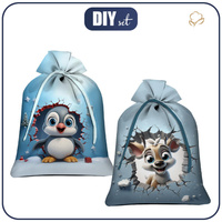 Woreczki prezentowe - HAPPY WINTER WZ. 1 - zestaw do uszycia