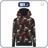 BLUZA Z KAPTUREM UNISEX (HYDRA) - GOTHIC WZ. 2 - zestaw do uszycia (98/104)