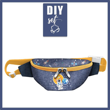 ASTRONAUT (CESTA DO VESMÍRU) / ACID WASH TMAVOMODRý - Sada ledvinka - velká