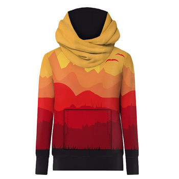 HYDROFOBNÍ MIKINA UNISEX - ČERVENÁ SAVANA - Sada šití