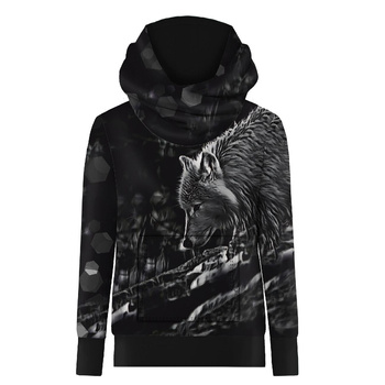 HYDROFOBNÍ MIKINA UNISEX - Arktický vlk - Sada šití