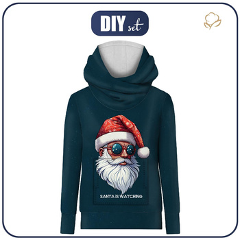UNISEX HYDROFOBNÍ MIKINA UNISEX - SANTA IS WATCHING - Sada šití