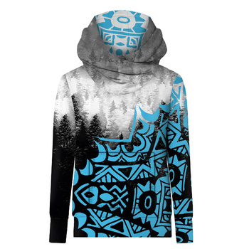 HYDROFOBNÍ MIKINA UNISEX - MANDALA FOREST - Sada šití