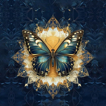 ANIMALS MANDALA wz.13 (butterfly) - Panel (75cm x 80cm)