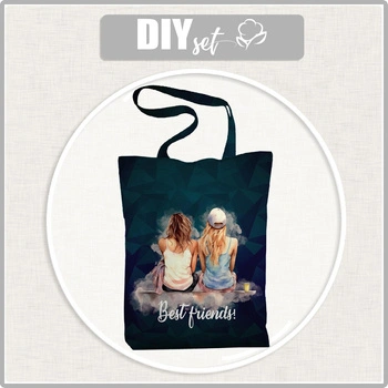 SHOPPER KABELKA - BEST FRIENDS - Sada šití