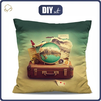 POLŠTÁŘ 45x45 - TRAVEL TIME VZ. 2 - přední + zadní strana
