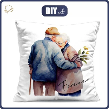 POLŠTÁŘ 45x45 - PRARODIČE 2 - přední + zadní strana
