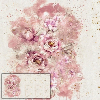 WATERCOLORS FLOWERS Vz. 6 - PANORAMICKÝ PANEL 80 cm
