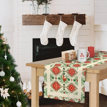 PANEL STOLNÍHO BĚHOUNU - CHRISTMAS DEERS - Sada šití