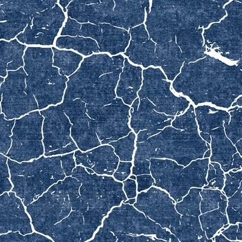 PRASKLÁ ZEMĚ (bílá) / ACID WASH (tmavomodrá)