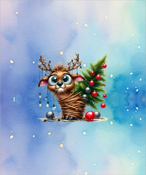 Christmas animal wz. 3 - panel (60cm x 50cm)