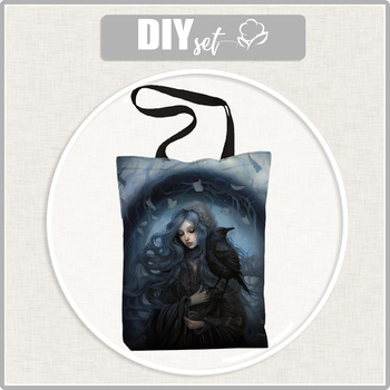 SHOPPER TASCHE - GOTHIC GIRL M. 2 - Wasserabweisende Webware - Nähset