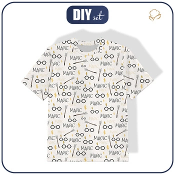 KINDER T-SHIRT- MAGISCHE BRILLE Ms. 2 (ZAUBERSCHULE) - Single Jersey (140/146)