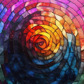 STAINED GLASS WZ.3 - panel (60cm x 50cm) 