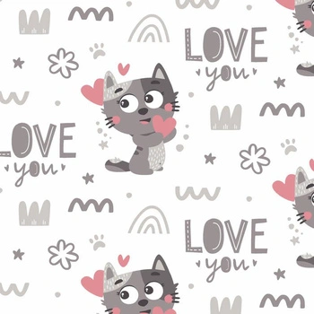 KATZEN / love you (KATZENWELT) / weiß