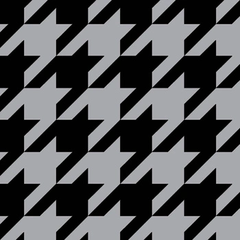 SCHWARZER HAHNENTRITT (groß) / grau
