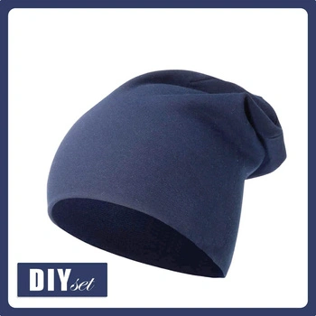 Beanie Mütze - NAVY - Nähset