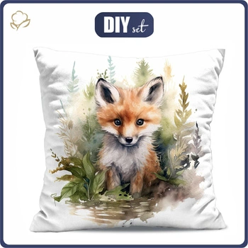 KISSEN 45x45 - WATERCOLOR FOX - Nähset