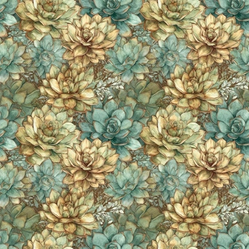 SUCCULENT PLANTS MS. 2 (modern mint)