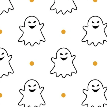 HALLOWEEN KONTUR GEISTERCHEN / weiß