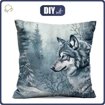 KISSEN 45x45 - WINTER WOLF M. 2 - Nähset
