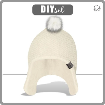 Fliegermütze - VANILLE - BOUCLE / VANILLE