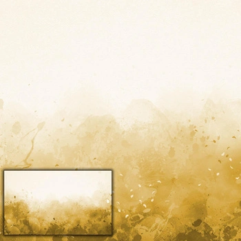 KLECKSE (gold-YELLOW) - panoramisches Paneel (95cm x 160cm)