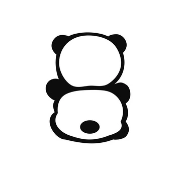 PANDA / MINZE  Größe "S" 30x45 cm -  weiß (Hinterseite)