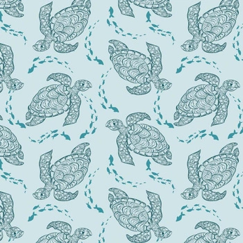 SCHILDKRÖTEN UND FISCHSCHWARM (BLAUER PLANET)
