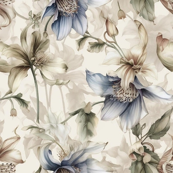 PASTEL FLOWERS WZ.5/ GREIGE