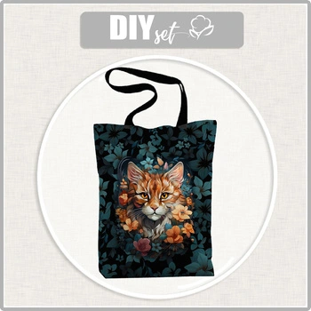 SHOPPER TASCHE - Animals mandala wz.12 (cat) - Nähset
