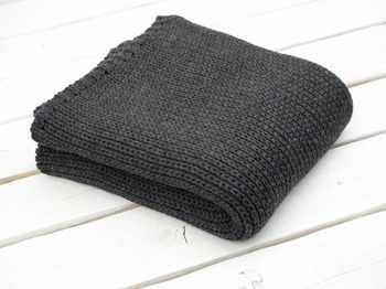 BLANKET / graphite S - knitted panel