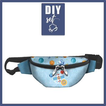 HIP BAG - SATELLITE (SPACE EXPEDITION) / ACID WASH LIGHT BLUE  / Choice of sizes