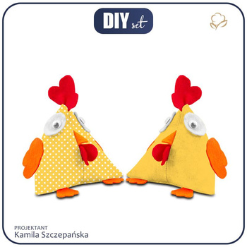 Hen - DOTS / mustard