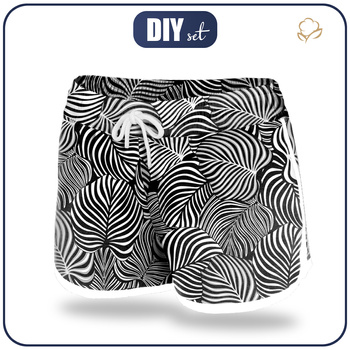 Women’s boardshorts - ZEBRA LEAVES S