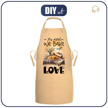 APRON - WE BAKE WITH LOVE - sewing set