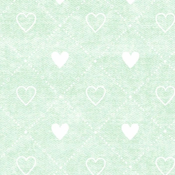 HEARTS AND RHOMBUSES / vinage look jeans (mint)