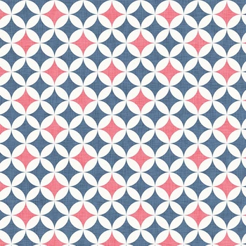 ROSETTES / blue - coral