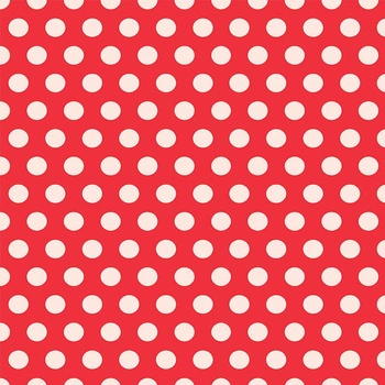 WHITE DOTS / red