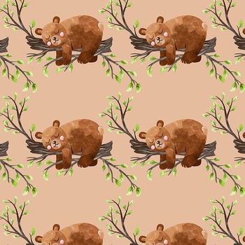 SLEEPING BEARS (BEARS AND BUTTERFLIES)