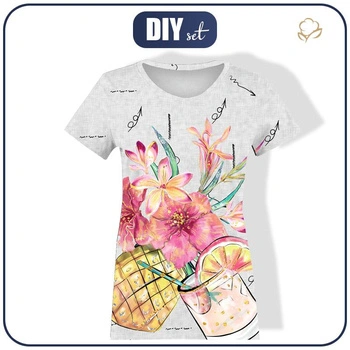 WOMEN’S T-SHIRT - PINEAPPLE DRINK - single jersey XXS